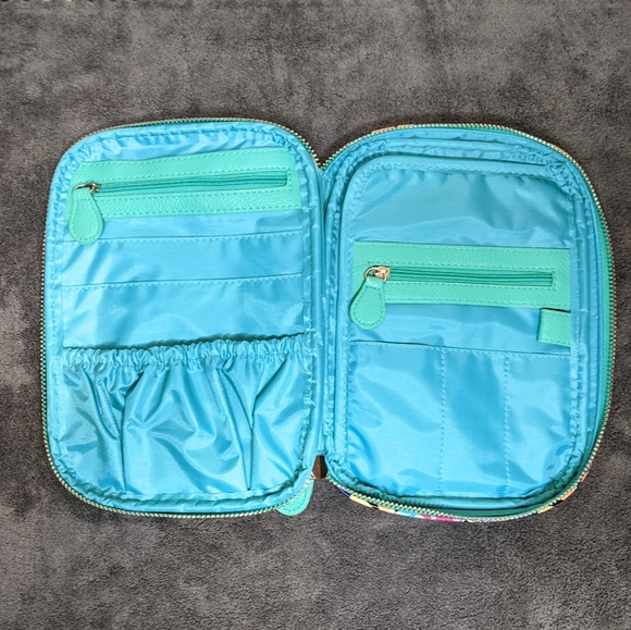 Colorful Travel Bag Organizer Multiple Pockets Cosmetics or School - Picture 2 of 11